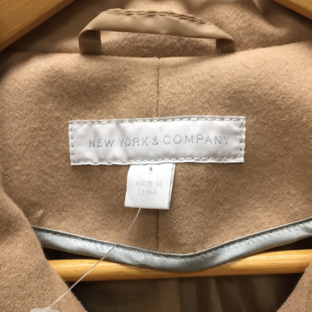 New York and company wool and polyester coat